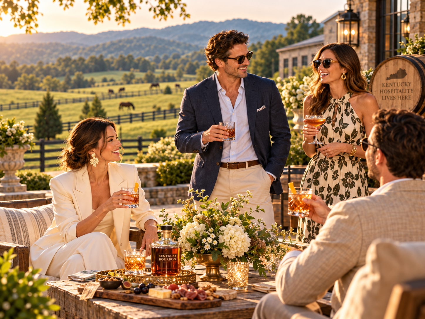 Destination experience on a coastal terrace
