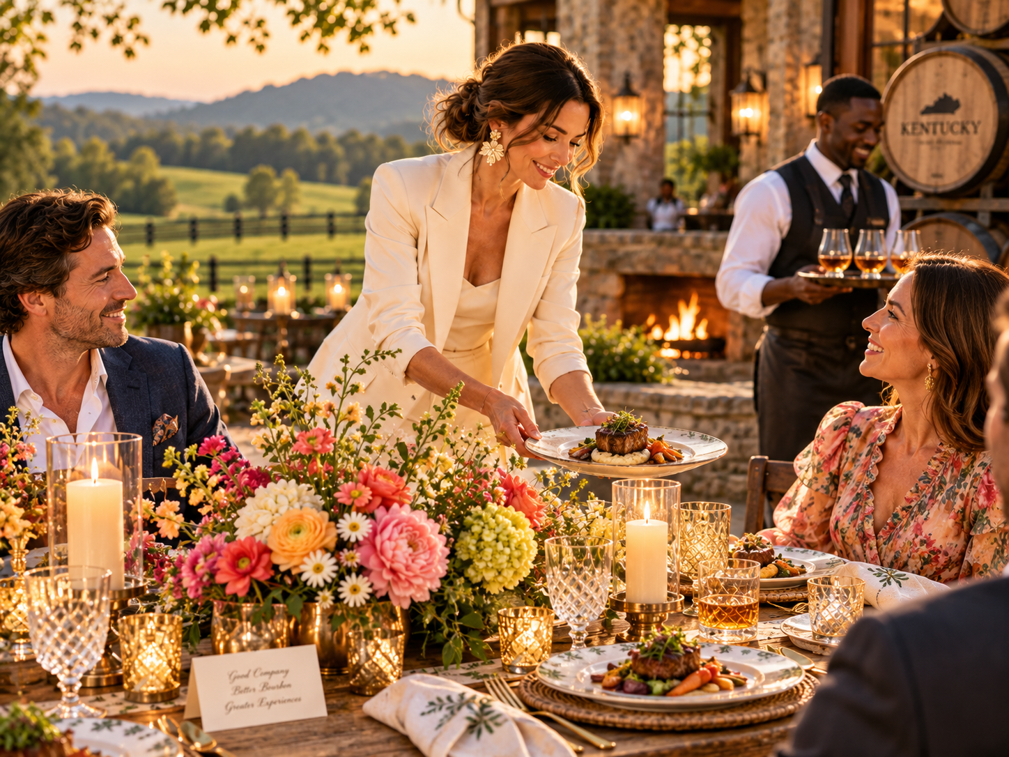 Immersive hospitality dinner experience